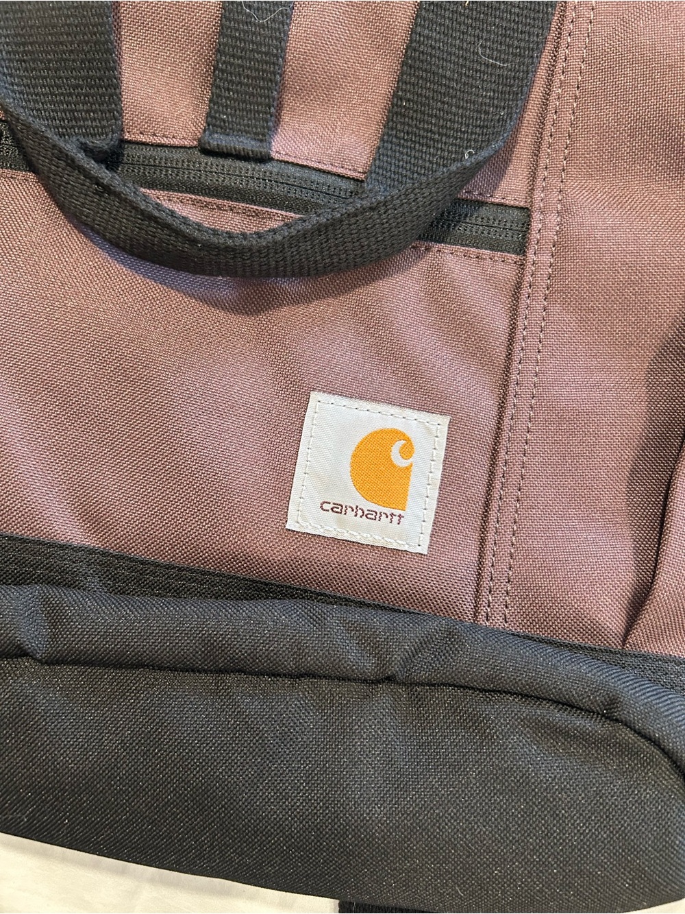 Carhartt Roll-Top Backpack in Plum and Black - Picture 3 of 4